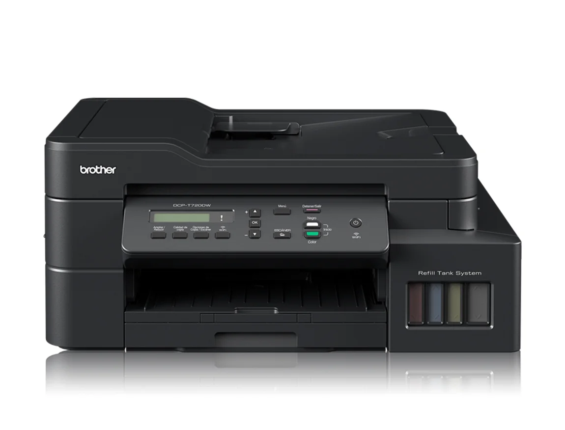 IMPRESORA BROTHER MULTIFUNCIONAL T720DW, 3 EN UNO C/ TANQUE IMPRIME ESCANEA FOTOCOPIA INALAMBRICA ( DCP-T720DW )